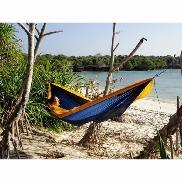 AMAZONAS Ultralätt dubbel resehängmatta - ADVENTURE Nemo - Blå - Ripstop nylon - 350x230 cm - 2 personer