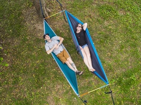 ENO FUSE RETRO TRI, tandempinne för hammock, pinne för två hängmattor i bredd