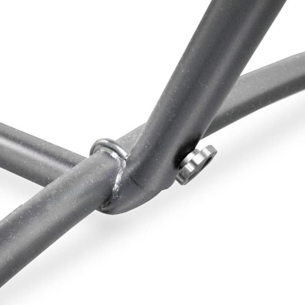 Udend?rs haveh?ngek?je til terrassen, stel af massiv antracitmetal