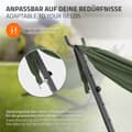 Miniatyrbillede 4 af 9: ML-Design dobbelt hængekøje med stålstel, khaki, plads til 2 personer, indendørs &amp; udendørs, XXL hængestol med bæretaske, hængekøjestativ,