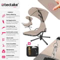 Miniatyrbillede 2 af 11: Hængestol Elaria med soltag og sidelomme - beige