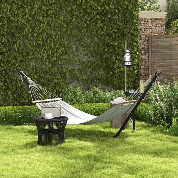Rootz Hængekøje Stel - Hængestole - Brasiliansk - Op til 280 Cm - Stål - Sort - 285l X 125w X 110h Cm