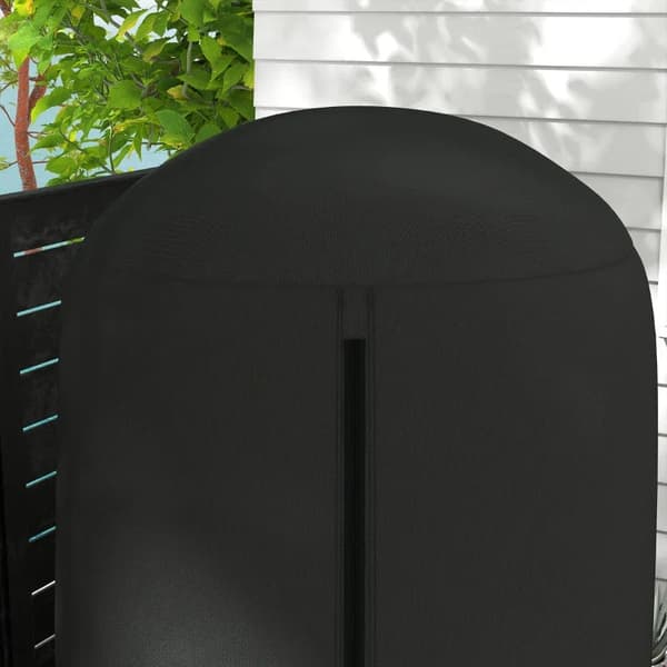 Rootz Hængestolsovertræk - Vandtæt - PU-belægning - Beskytter regn - Glat lynlås - Længere service - Mod vand - Oxford Polyester - Sort - 128 x 190 cm