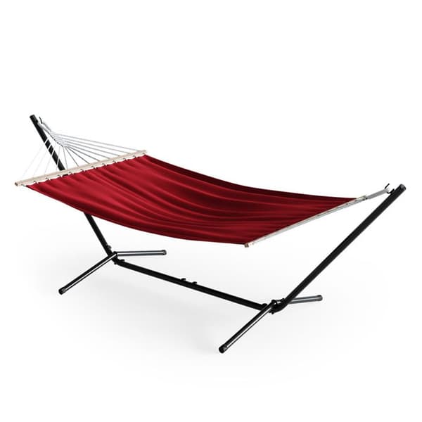 OK-Living hängmatta, Röd, 190 x 120 cm Metallram