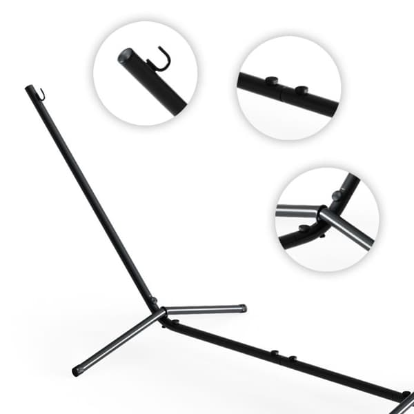 OK-Living Hängmatta Stativ, Svart, 362 cm