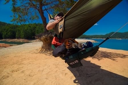 ENO UNDERBELLY GEAR SLING Grey, förvaring under hängmatta