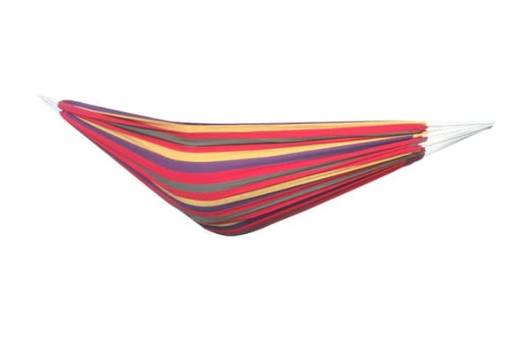 Moderne Rød-Orange Design Hængekøje - 200x150cm, Polyester-Bomuld Blend, Understøtter Op Til 150kg