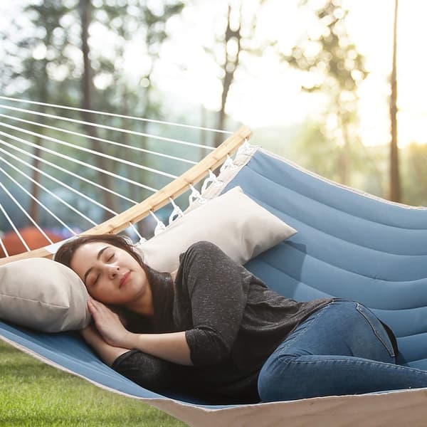 Hamming Mat - For 2 personer - Blue & Beige