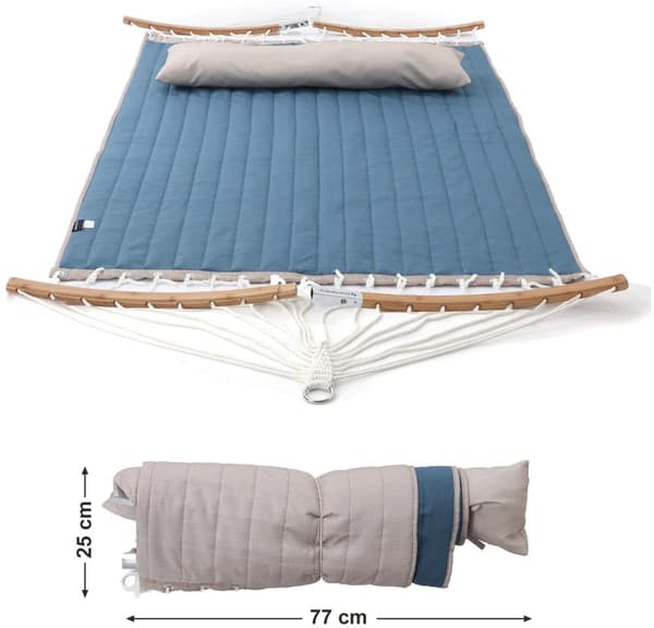 Hamming Mat - For 2 personer - Blue & Beige