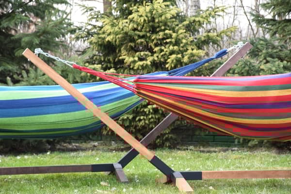 Viking Choice 2-personers bomuldshængekøje til udendørs eventyr, 220cm x 160cm, 200kg kapacitet