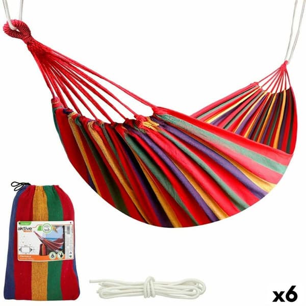 Riippumatto Aktive Oranssi 200 x 0,4 x 100 cm (6 osaa)