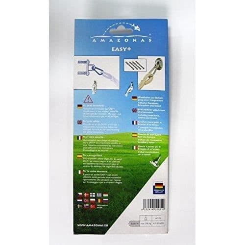Crochetvägg för hängmattor Amazonas Easy - Svart - 120 x 60 mm - 120 kg