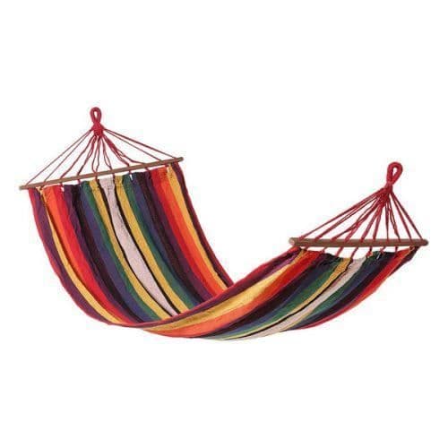 Hängmatta - Flerfärgad - 200 x 100 cm - Textil - 1 person - Utomhus