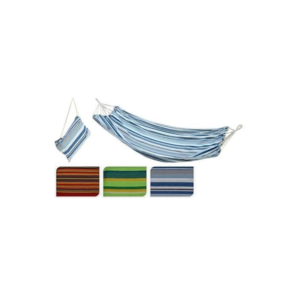 GENERIC - Hängmatta i bomull och polyester 100x200cm, blandade färger