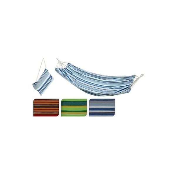 GENERIC - Hängmatta i bomull och polyester 100x200cm, blandade färger