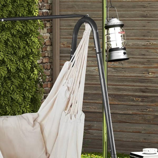 Rootz Garden Hanging Chair with Frame - Swing Chair - Hammock Seat - Bekvämt stöd - 90L x 85W x 153H cm