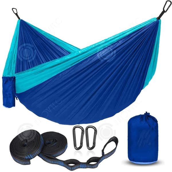 INN Camping Hängmatta 300x200cm Bärbar hängmatta med trädrem Enkel eller dubbel hängmatta för utomhusvandring och resor