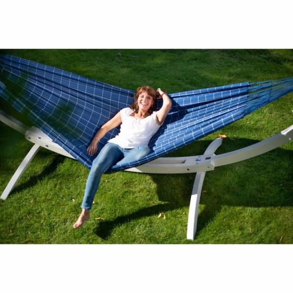 Hängmatta dubbel LA SIESTA BRISA Marine - Väderbeständigt utomhustyg - 350 x 160 cm