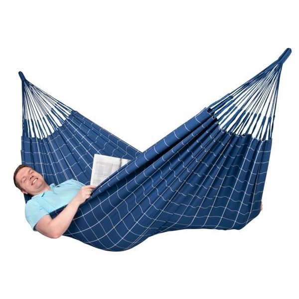 Hängmatta dubbel LA SIESTA BRISA Marine - Väderbeständigt utomhustyg - 350 x 160 cm