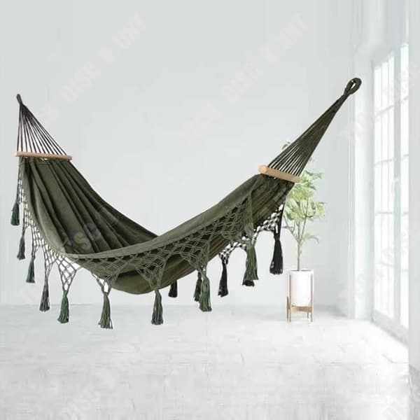 TD® Anti-Roll Canvas dubbel tofs utomhuscampingutrustning