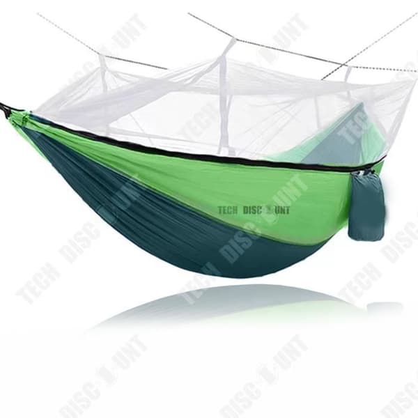 TD® Utomhus Myggnät Hängmatta Utrustning Grön Hammock 210T Nylon Camping Myggnät Utomhus Camping Tillbehör