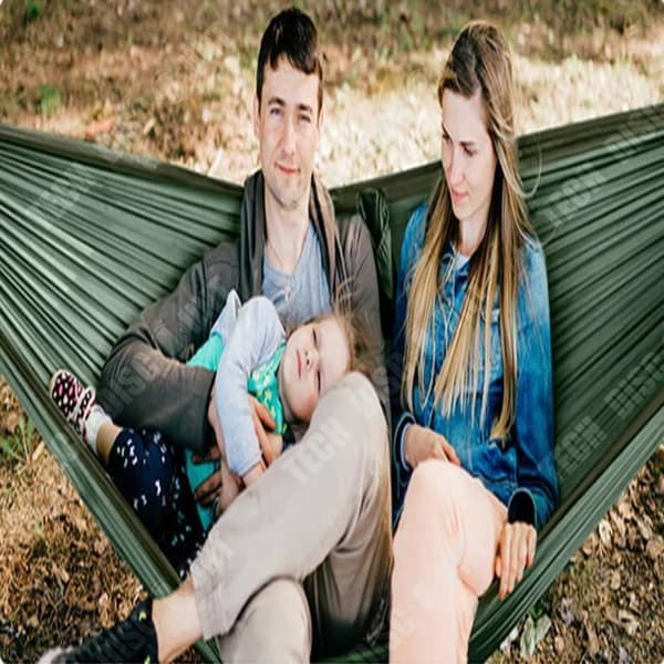 TD® Utomhus dubbel anti-rollover camping vuxna barn gunga inomhus sovhem sovsal hängstol camping ha