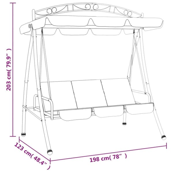 Hammock grön 198 cm tyg och stål