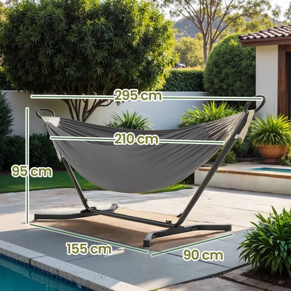 Ram Hammock-210 x 150 cm, 2-person, justerbar i 5 höjder