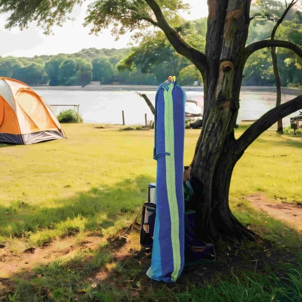 Hamming Mat 210 x 150 cm - utomhus hangmat med 2 träspridande pinnar