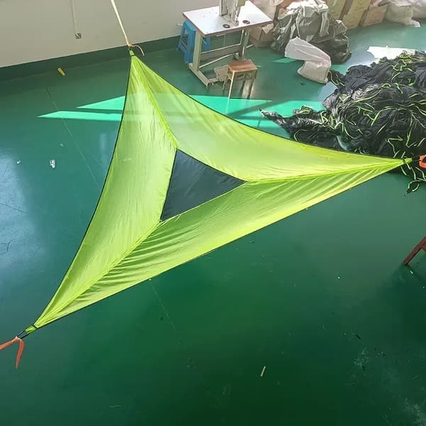 Bärbar Triangelhängmatta, 4M Dimensioner, Självständig Uppställning,4 m grön
