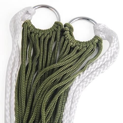 TRIXES Army green mini nylon hängmatta för camping eller trädgård