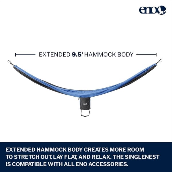 ENO SINGLENEST HAMMOCK Denim/Charcoal, Eno hängmatta