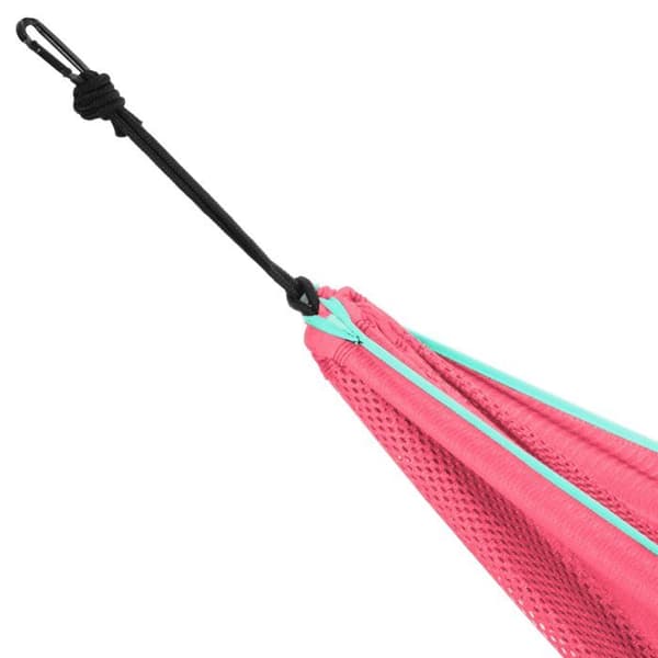 HÄNGA-MATTA MED STÖD (280 CM) - ROSA/CELESTE