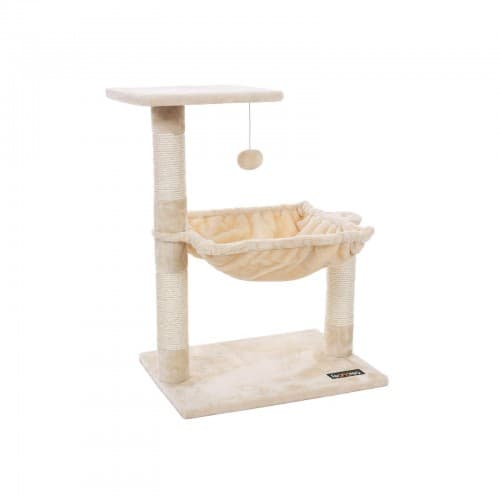 Skrapstolpe med h�ngmatta 70 cm beige