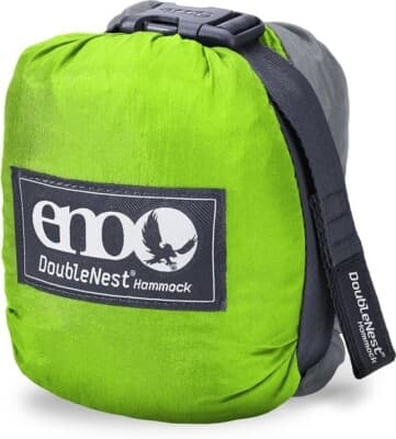 ENO DOUBLENEST HAMMOCK Chartreuse/Grey, hängmatta dubbel