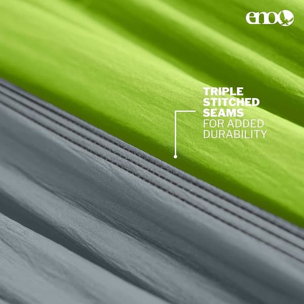 ENO DOUBLENEST HAMMOCK Chartreuse/Grey, hängmatta dubbel