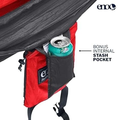 ENO DOUBLENEST HAMMOCK Red/Charcoal, hängmatta dubbel