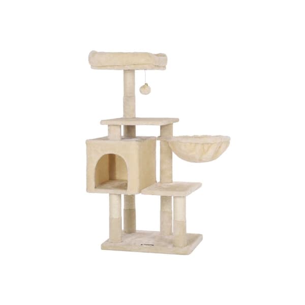 Raaputustolppa riippumatolla 110 cm beige