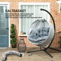 Miniatyrbild 6 av 9: Hängstol, 118x116x180 cm, Grå