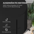 Miniatyrbillede 4 af 9: Hængende Stol Cover, Ø196 x 230H cm, Sort