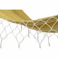 Miniatyrbild 3 av 5: Hängmatta DKD Home Decor Ockra Polyester Bomull Furu Frans (255 x 80 x 28 cm)