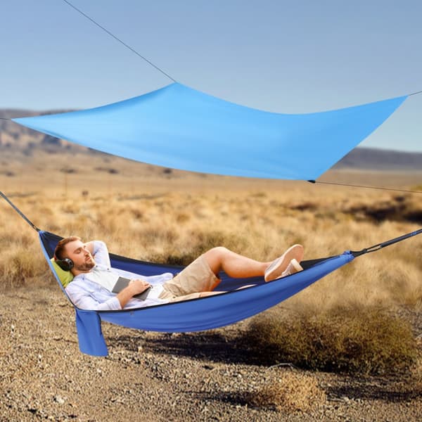 Camping Hængekøje, Myggenet, Vandtæt Tarp, Høj Belastningskapacitet