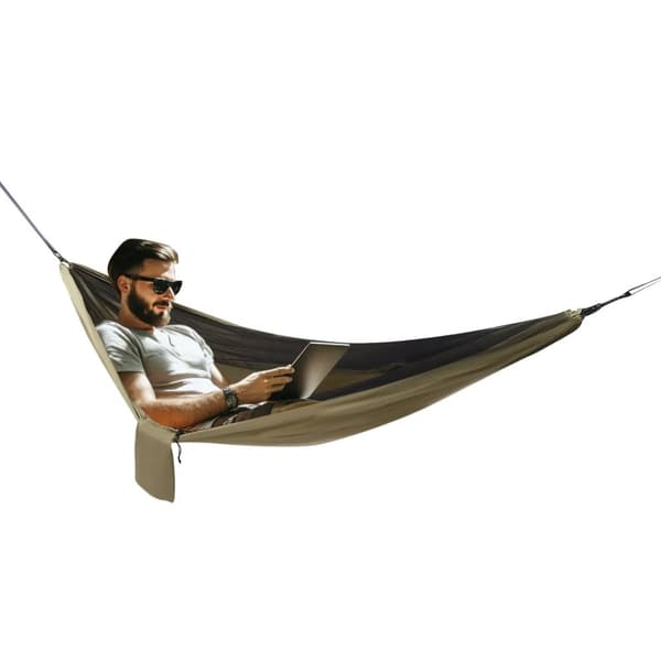 Udendørs Camping Hængekøje, 2-i-1 Design, Vejrbestandig, Nem at Installere,grøn