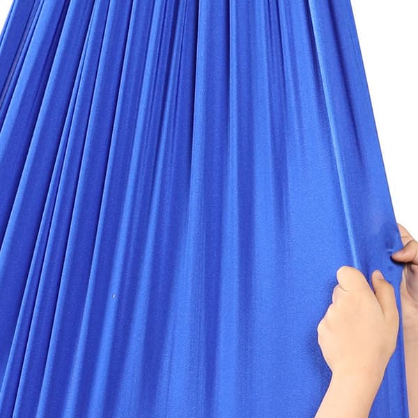 OBOSOE Royal Blue Stretch Hammock – Børnehængekøje til indendørs og udendørs, vaskbar yogagynge