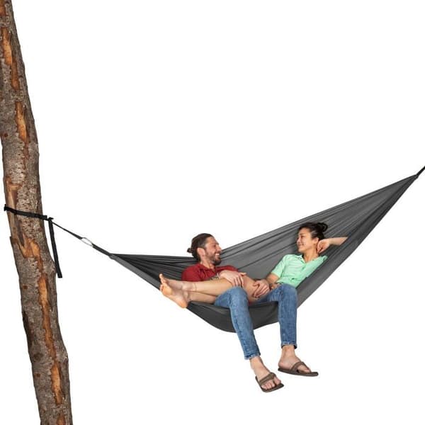 Tatonka Hängmatta - 2299.021 - Dubbel Hängmatta Vuxen Unisex Hängmatta, Titanium Grey, 290 x 190 cm