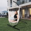 Miniatyrbild 5 av 9: Hängstol / Hammock med Fullset av Hårdvara – 100 x 130 cm med Kuddar och Sittdyna –  Upp till 180 kg