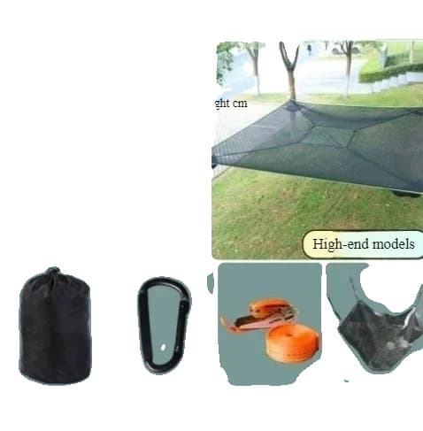 Hammock, Kannettava Muotoilu, Vakaa Tukirakenne,Musta-4M-korkealaatuinen