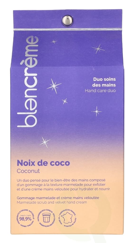 Blancreme Hand Cream Duo 70 ml Hand Cream 30ml/Scrub 40ml - Coconut/Lychee