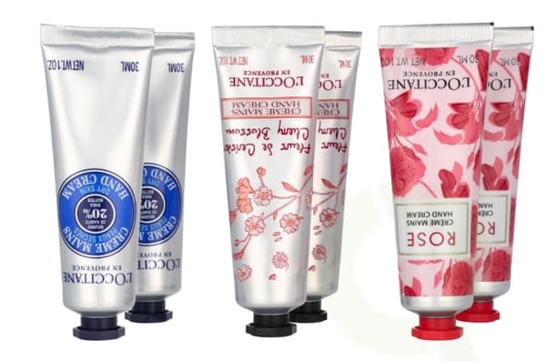 L'Occitane Best Of Provence Set 180 ml 2x Cherry Blossom Hand Cream 30ml/2x Rose Reines Hand Cream 30ml/2x Shea Butter Hand Cream 30ml