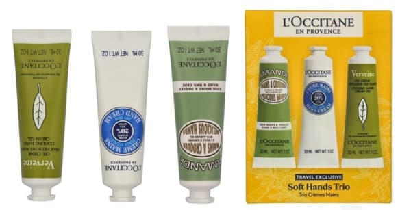 L'Occitane Soft Hands Trio Set 90 ml Almond Delicious 30ml / Shea Butter 30ml / Verveine Cooling 30ml